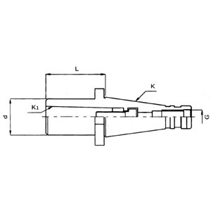 1560GAE - DIN 2080 MORSE CONE REDUCTION CHUCKS FOR MILLING CUTTERS - Prod. SCU